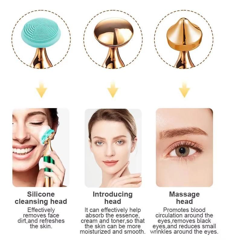 3-in-1 Electric Massager for Face, Neck & Eyes – Lifting & Relaxing Tool