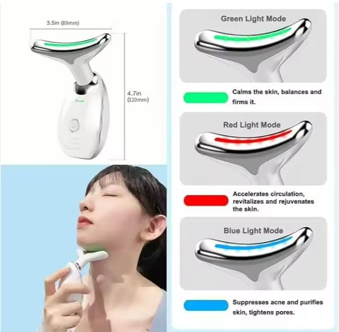 3-in-1 Neck & Face Firming Tool for Wrinkle Reduction and Skin Tightening