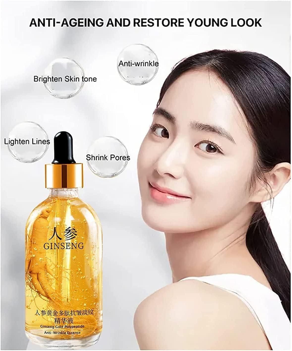 Ginseng Gold Polypeptide Anti-Ageing Serum for Youthful & Radiant Skin