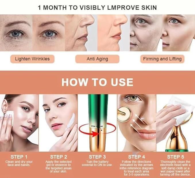 3-in-1 Electric Massager for Face, Neck & Eyes – Lifting & Relaxing Tool