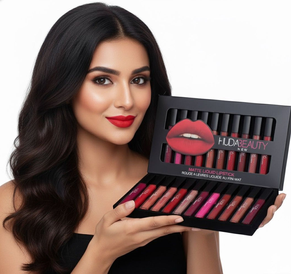 Huda Beauty Matte Finishing Lipstick ( Pack of 12 )