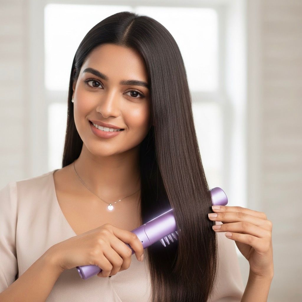 Meneflix Portable Mini Cordless & Rechargeable Hair Straightener – Travel-Friendly