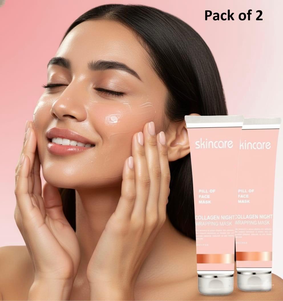 Collagen Night Wrapping Peel Off Mask Pack of 2
