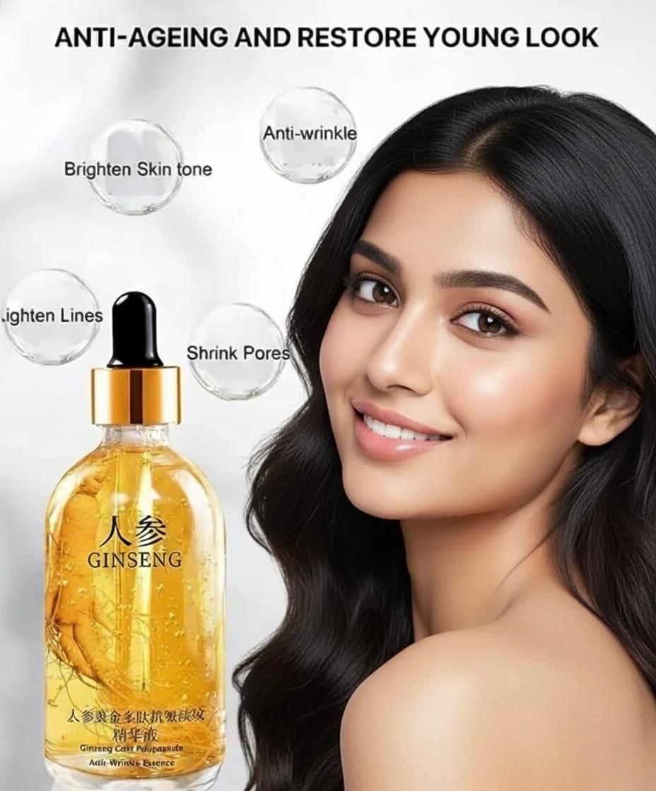 Ginseng Gold Polypeptide Anti-Ageing Serum for Youthful & Radiant Skin